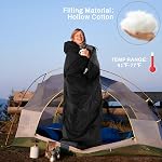 Elevon Sleeping Bag for Adults Teens Kids Cold Warm Weather, Portable Waterproof & Lightweight, Compact with Compression Sack, for 3-4 Seasons Camping, Backpacking, Hiking, Travel, Indoors Outdoors