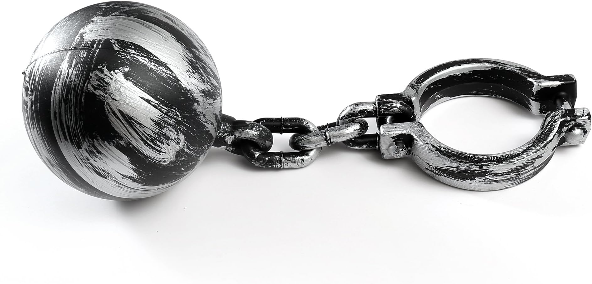 Ball and Chain Fancy Dress Prisoner Convict Robber Adults Costume Accessory New