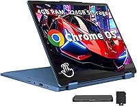 Vista 9 de Lenovo Chromebook C340-15 Computadora portátil Full HD 2 en 1 con pantalla táctil de 15.6 pulgadas, Intel Core i3-8130U 2.2GHz, 4 GB de RAM, 32 GB