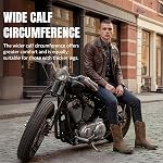 J's.o.l.e Cowboy Bottes Hommes Carré orteil travail Bottes tirer sur l'envasement résistant à l'ardoise large calf PU Le cuir des hommes Western Boot Brown