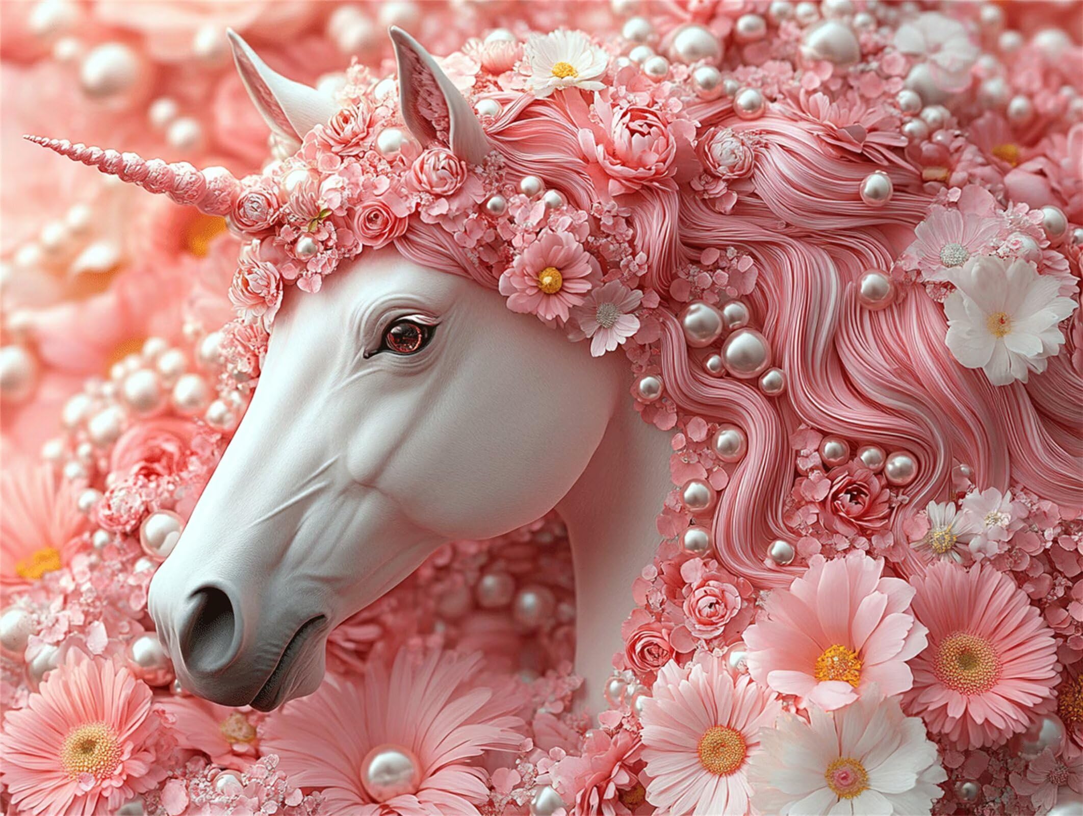 Puzzle 1314 Pieces La Licorne Puzzle Adulte 75x50cm, Marguerite, n-117