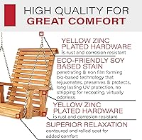 Vista 4 de Amish - Silla giratoria resistente con tratamiento a presión (mancha de cedro)