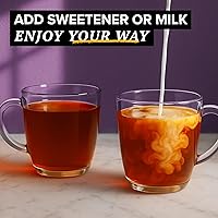 Vista 4 de TAZO Té orgánico Earl Grey para la salud y el bienestar, alto contenido de cafeína y sabor audaz, 16 unidades (paquete de 6)