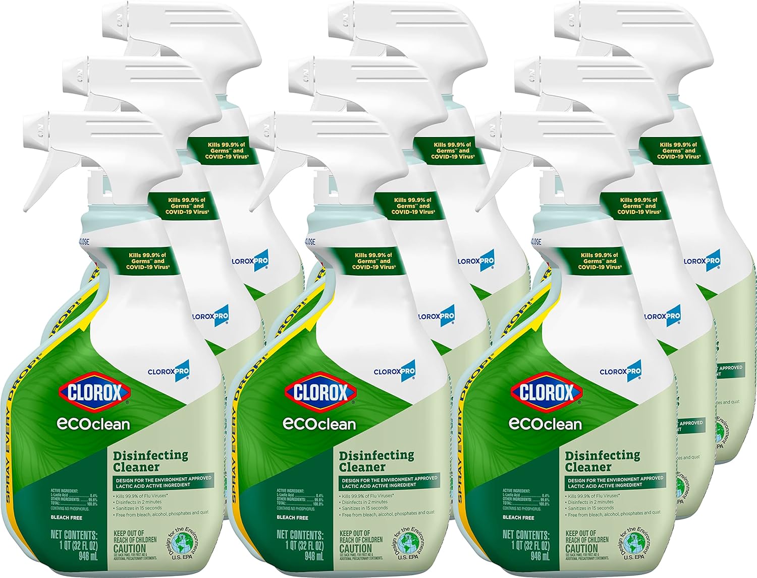 CloroxPro Clorox EcoClean Disinfecting Cleaner Spray Bottle