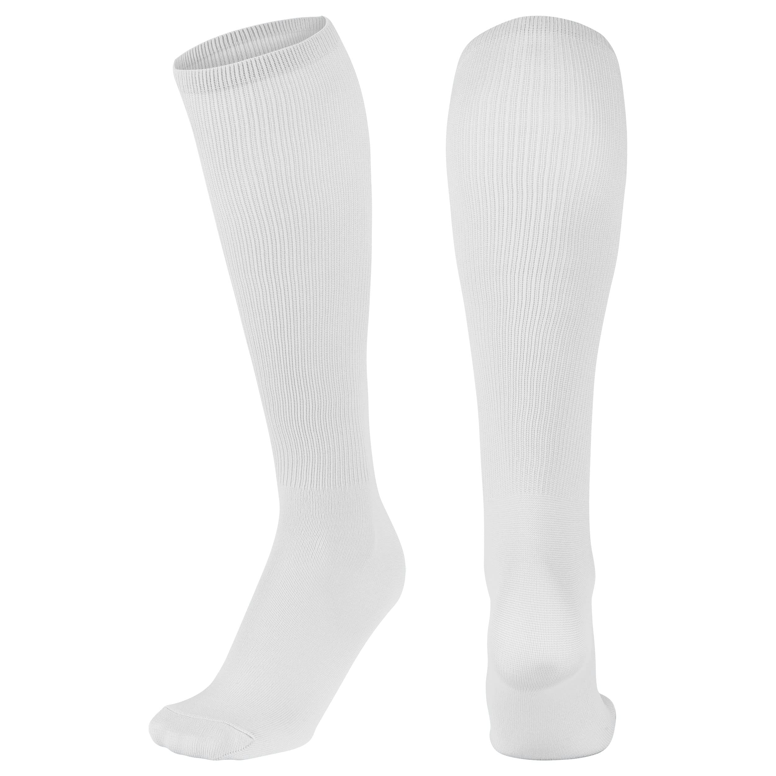 CHAMPRO Skarpety unisex dla dorosłych z piórami, biały, M