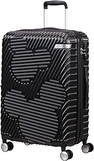 American Tourister Mickey Clouds, Spinner M, Maleta Ampliable, 66 cm, 63/70 L, Negro (Mickey True Black), Mickey True Blac...