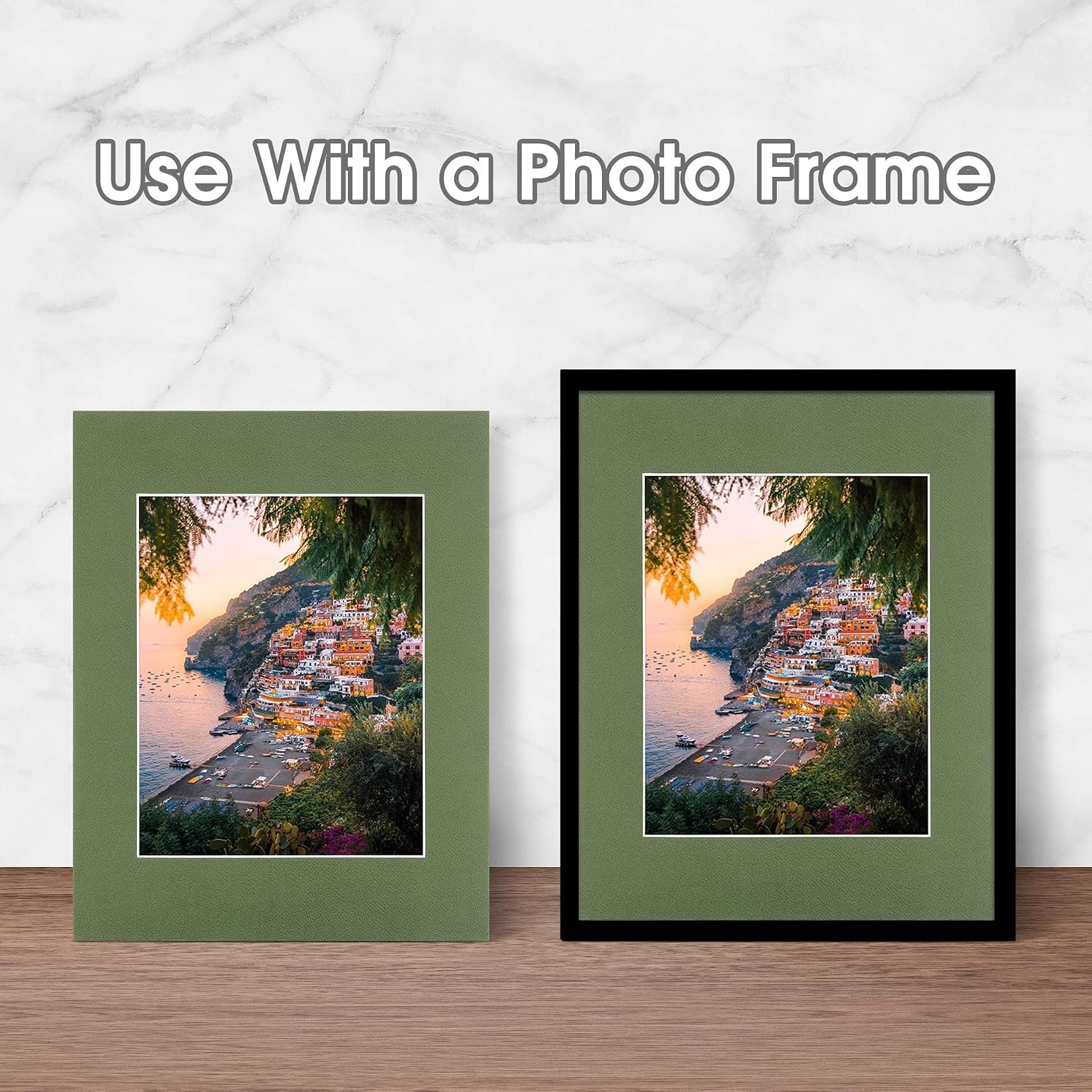Golden State Art, Pack of 10, 11x14 for 8x10 Color Picture Photo Mat -White-core, Acid-Free - Great for Frames, Artwork, Prints, Pictures, Rock Garden