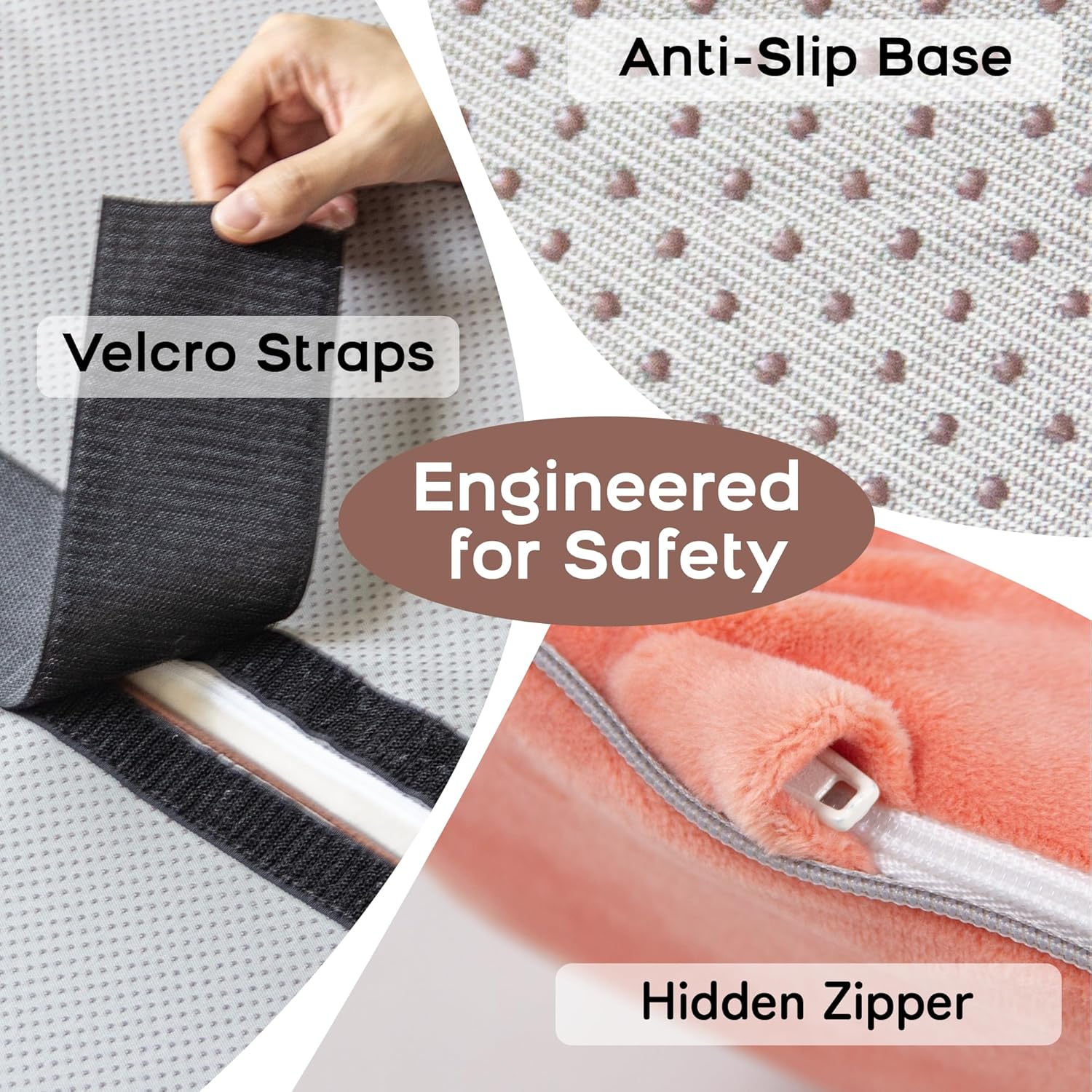 BanaSuper 5-Piece Climbing Toys for Toddlers, Kids Foam Blocks Playset with Arch Tunnel, Convertible Cylinder, Stairs & Ramp, Toddler Indoor Soft Play Gym Activity Play Set for Crawling and Playing