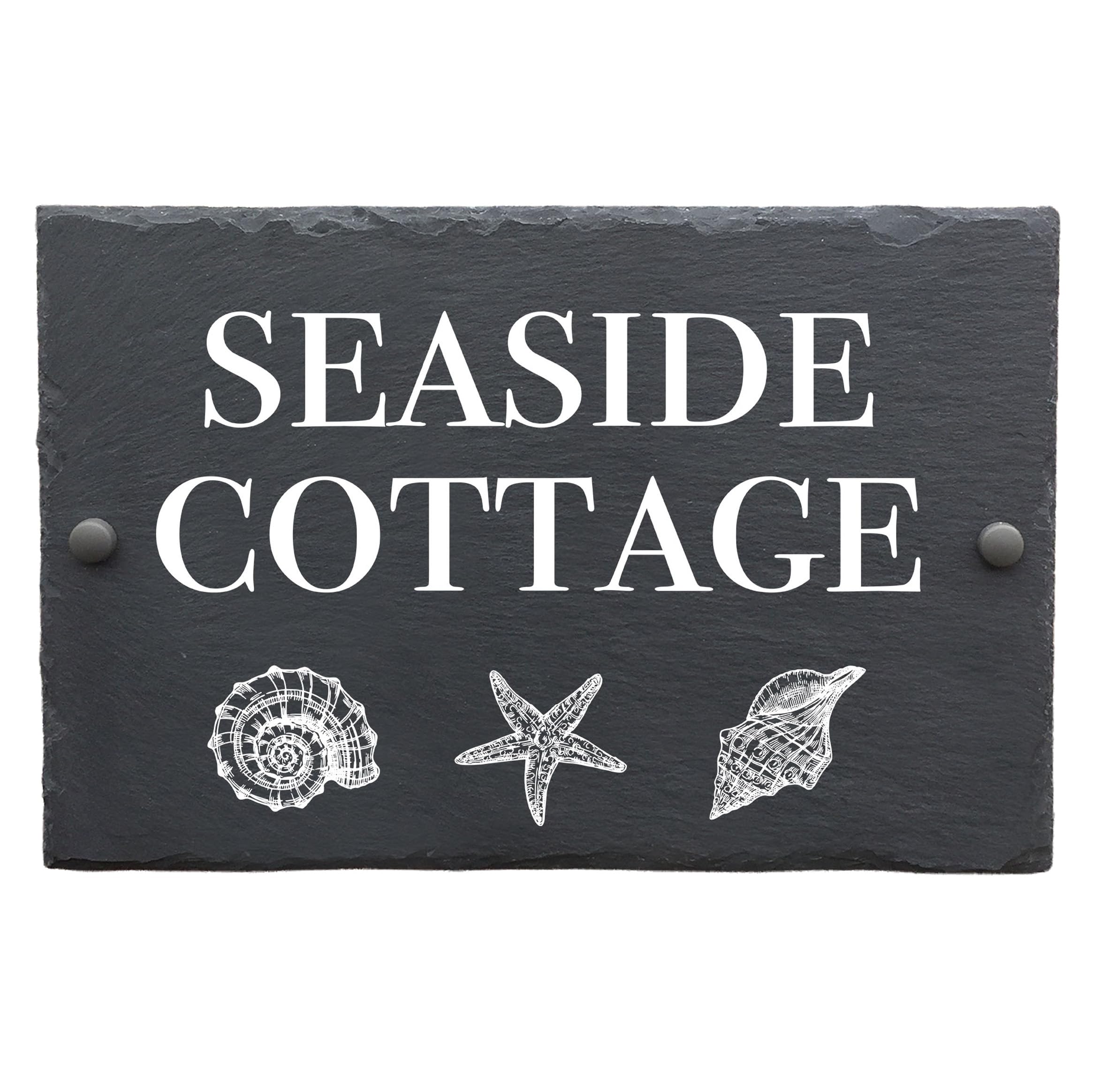 Bespoke Slate House Signs - Handmade Custom Door Number Wall Plaque with Rustic Black Farmhouse Design - Includes Screws & Fixings - Ideal for Home, Office, Gate, Porch - 200x300mm