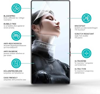 smartect TPU Screen Protector 2 Pieces for Nubia RedMagic 11 Pro / 11 Pro+