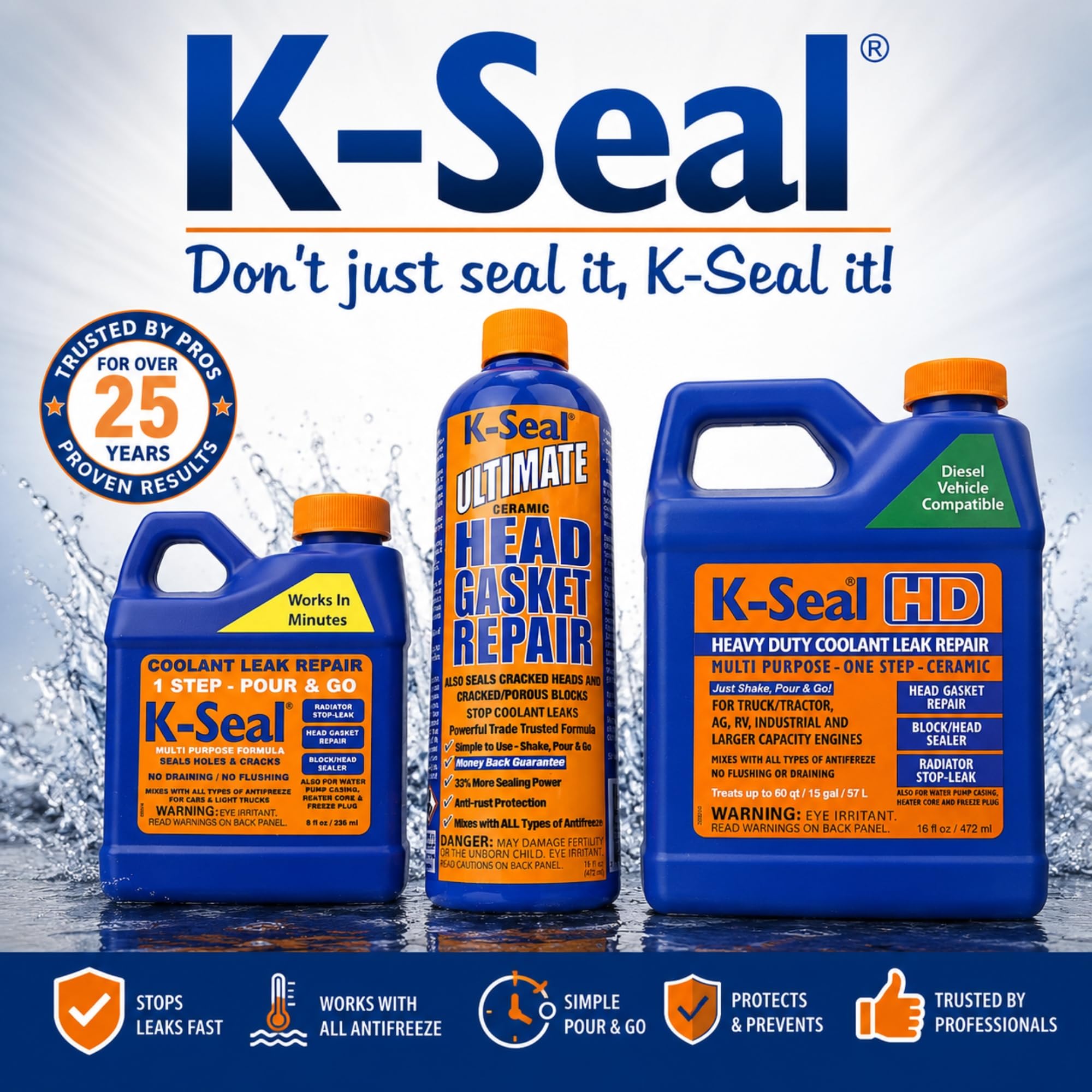 K-Seal K5501 réparation de Fuite de Liquide de Refroidissement