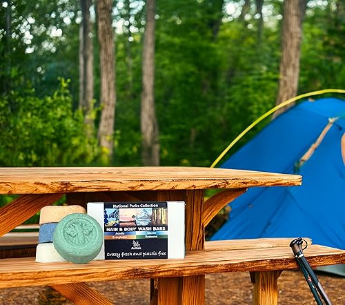 Miniatura 4 de Avital's Apiaries National Parks Wilderness - Juego de barra de lavado corporal, todo en uno, pH equilibrado, barras de 1.75 onzas, paquete de 4,