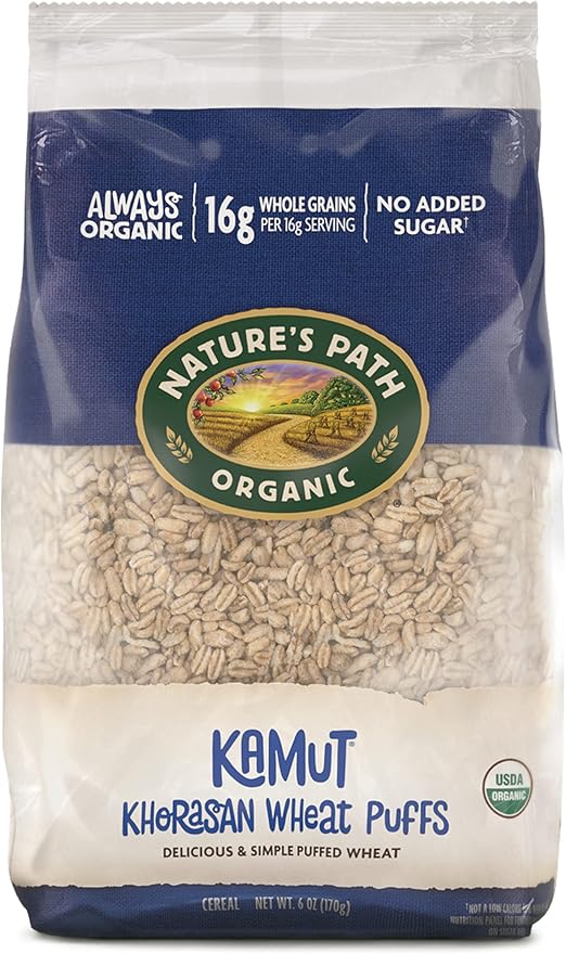 Nature's Path Organic Puffed Kamut Cereal 170g EcoPac Bag Amazon.ca