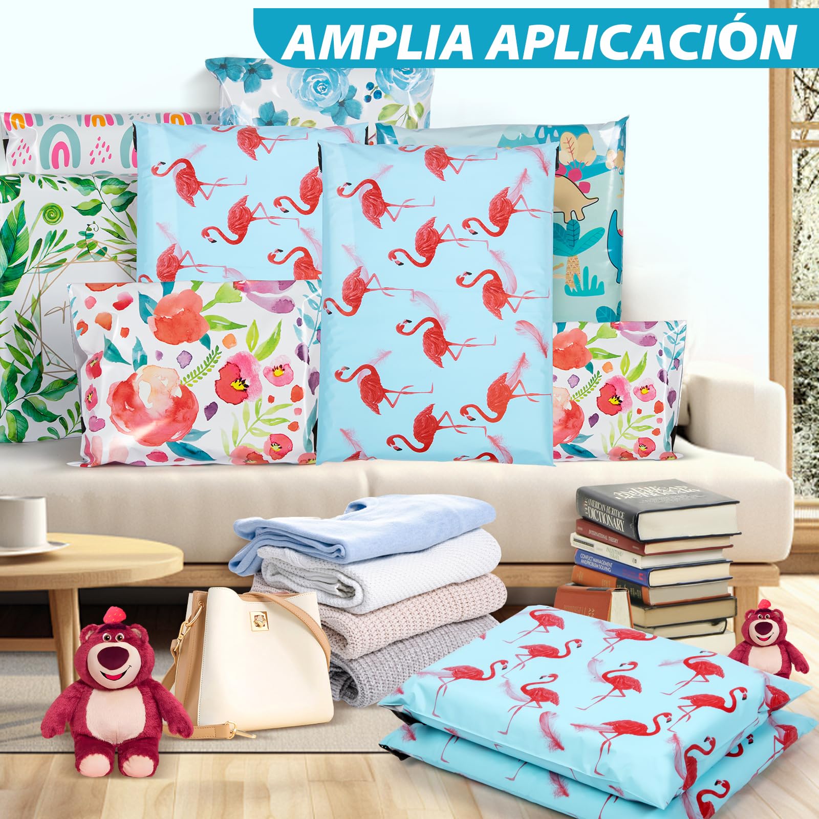 100 Piezas Bolsas Envio Vinted de Polietileno Plástico, Bolsas de Envio con Cinta Autosellante, Bolsas para Envíos para Pequeñas Empresas y Tiendas Minoristas (25x35cm)