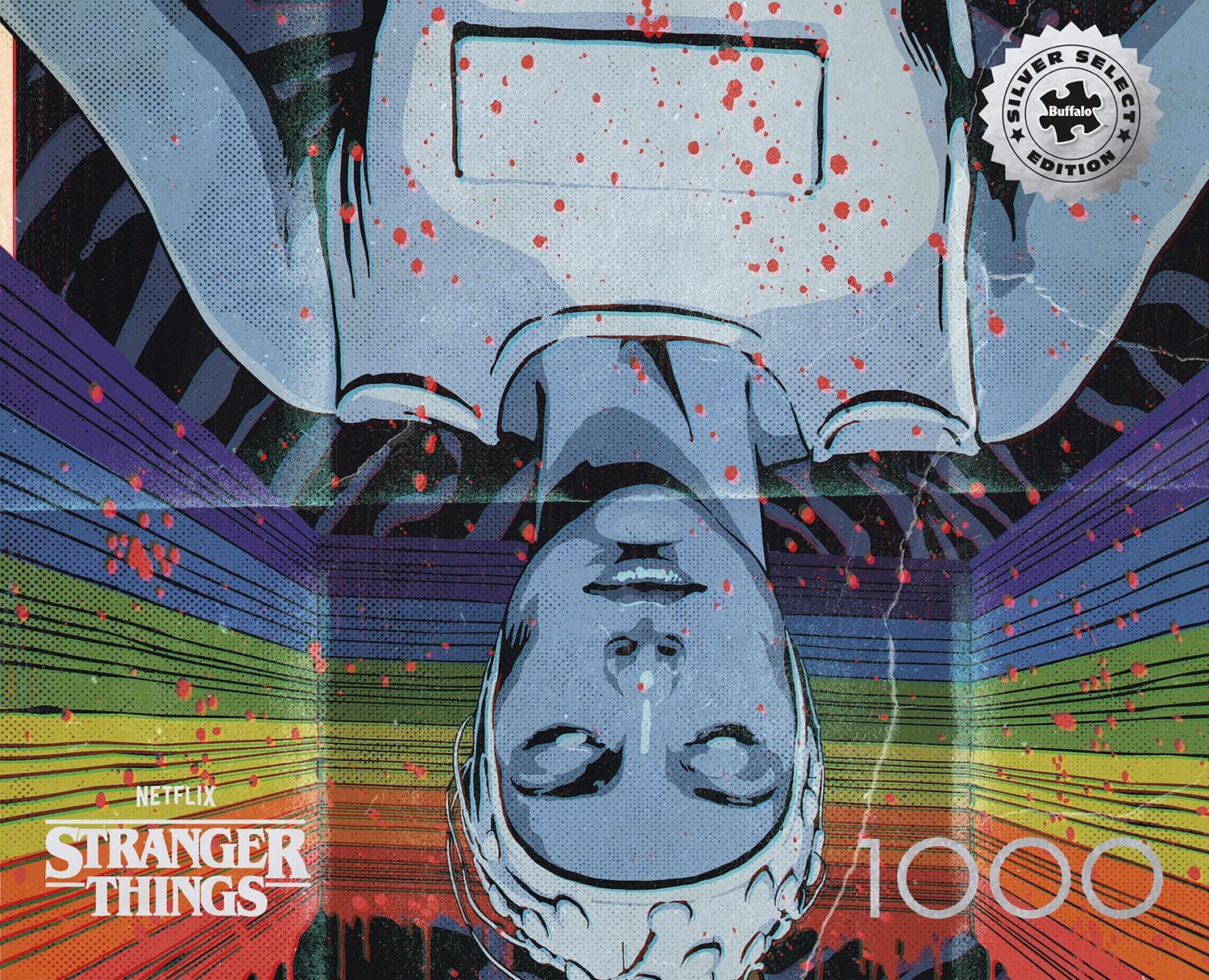Buffalo Games - 1000 Piece Stranger Things Silver Select The Nina Project Jigsaw Puzzle Challenging and Colorful Puzzle for Adults – Precision-Cut Pieces, Beautiful Artwork, and Hours of Relaxing Fun