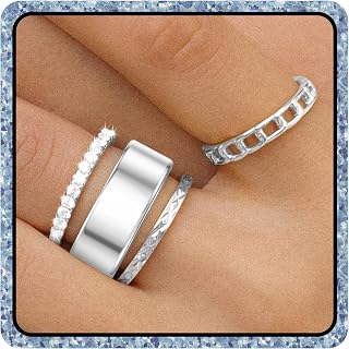 YWXTW 3 Pack 14K Gold-Plated Stacking Rings for Oura Ring Gen 4 /Ultrahuman, Timeless Elegance Non Tarnish Stainless White Zirconia Engagement Oura Stackable Bands Gift for Women
