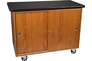 Learniture Mobile Lab Storage Cart / Cabinet with Chemical Resistant Top