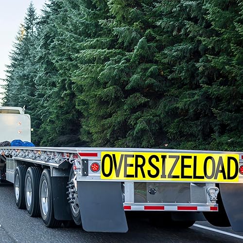 Miniatura 6 de 2 juegos de 6 letreros de carga de gran tamaño para camiones, letreros de carga magnéticos de gran tamaño, letreros de advertencia magnéticos de