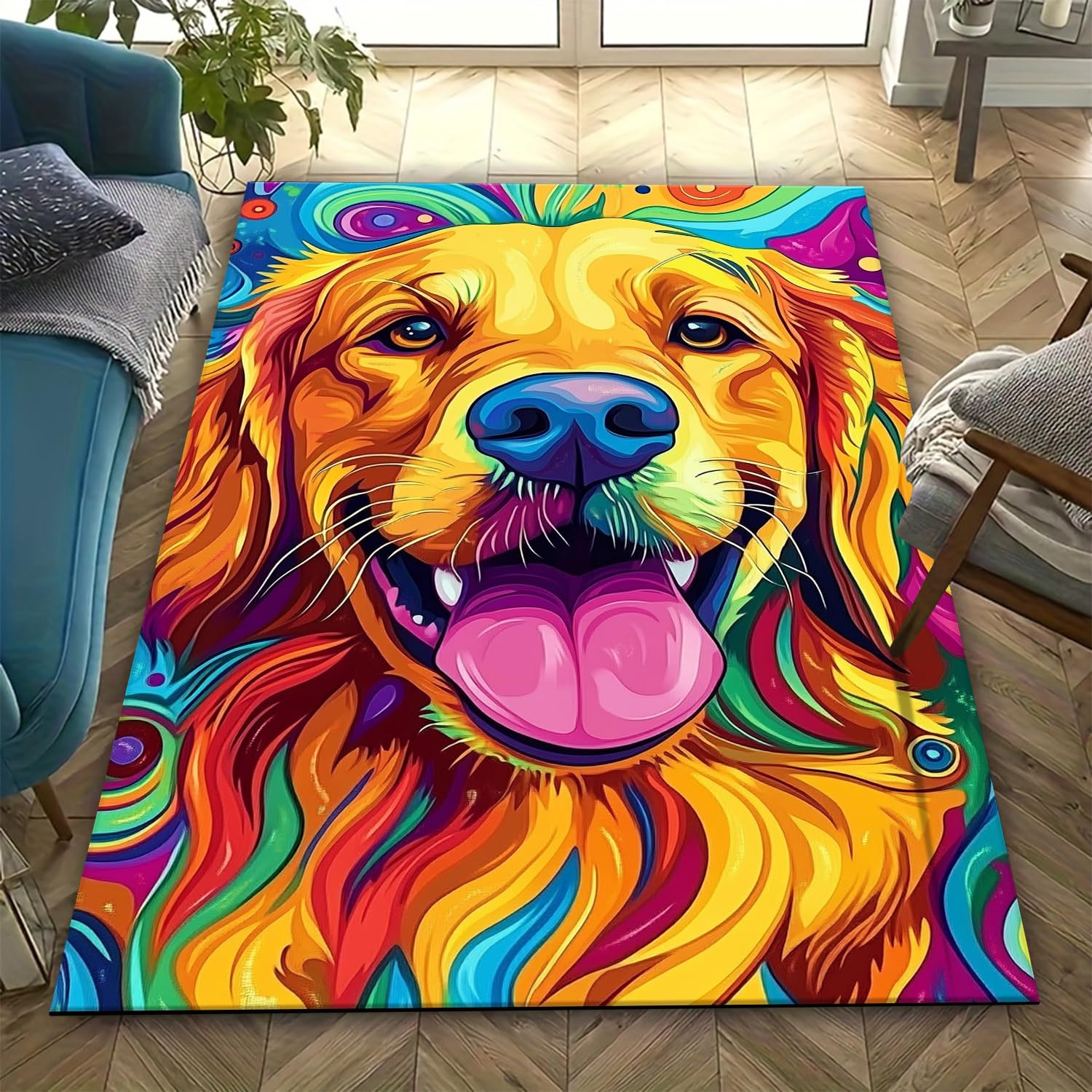 Tapis antidérapant 3D à poils courts anti-fatigue de 200x300 cm