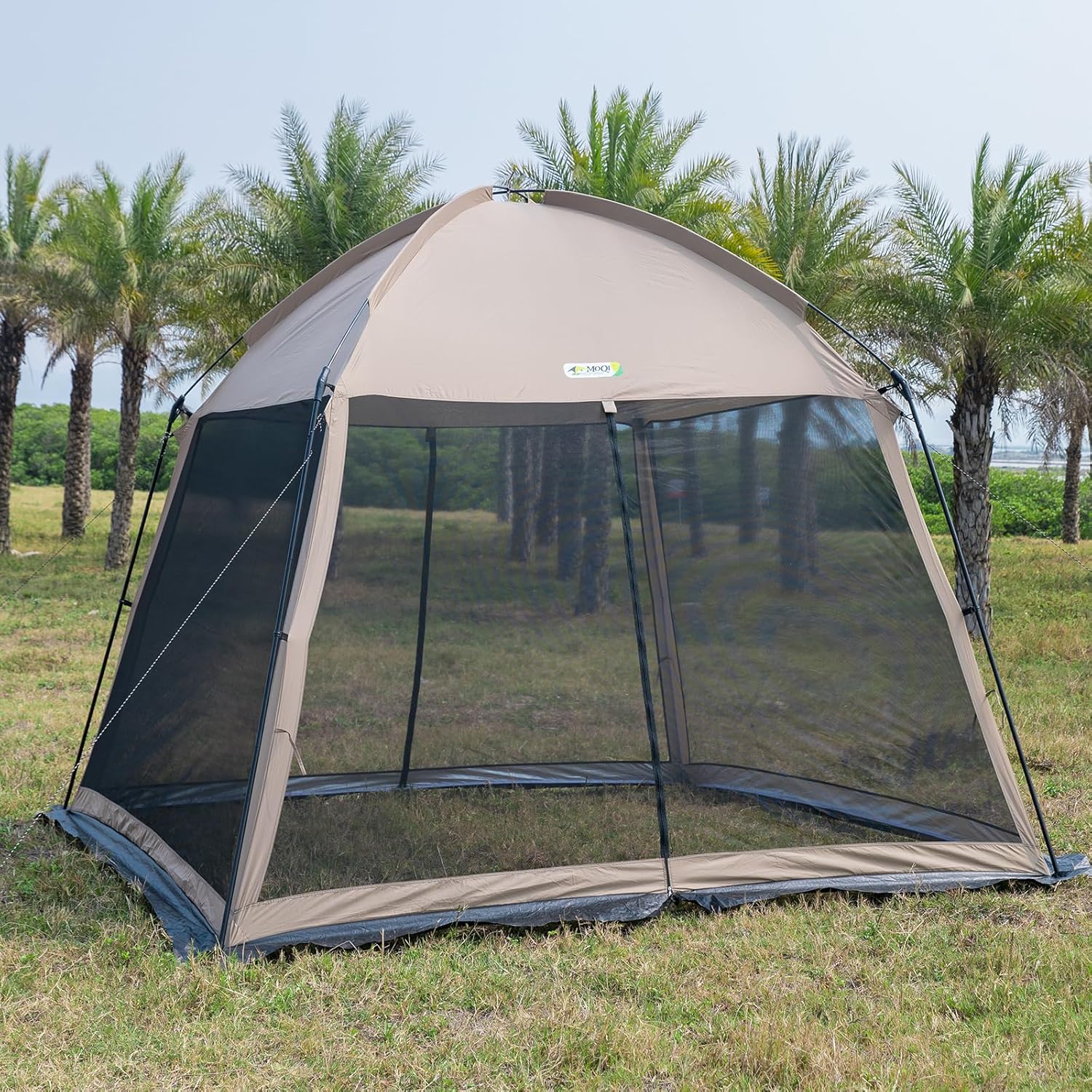 12×12 Ft Screen House Tent – Instant Pop Up Mesh Canopy Shelter with Waterproof & Sunshade Roof, Easy Setup for Camping, Backyard, Beach, Picnic