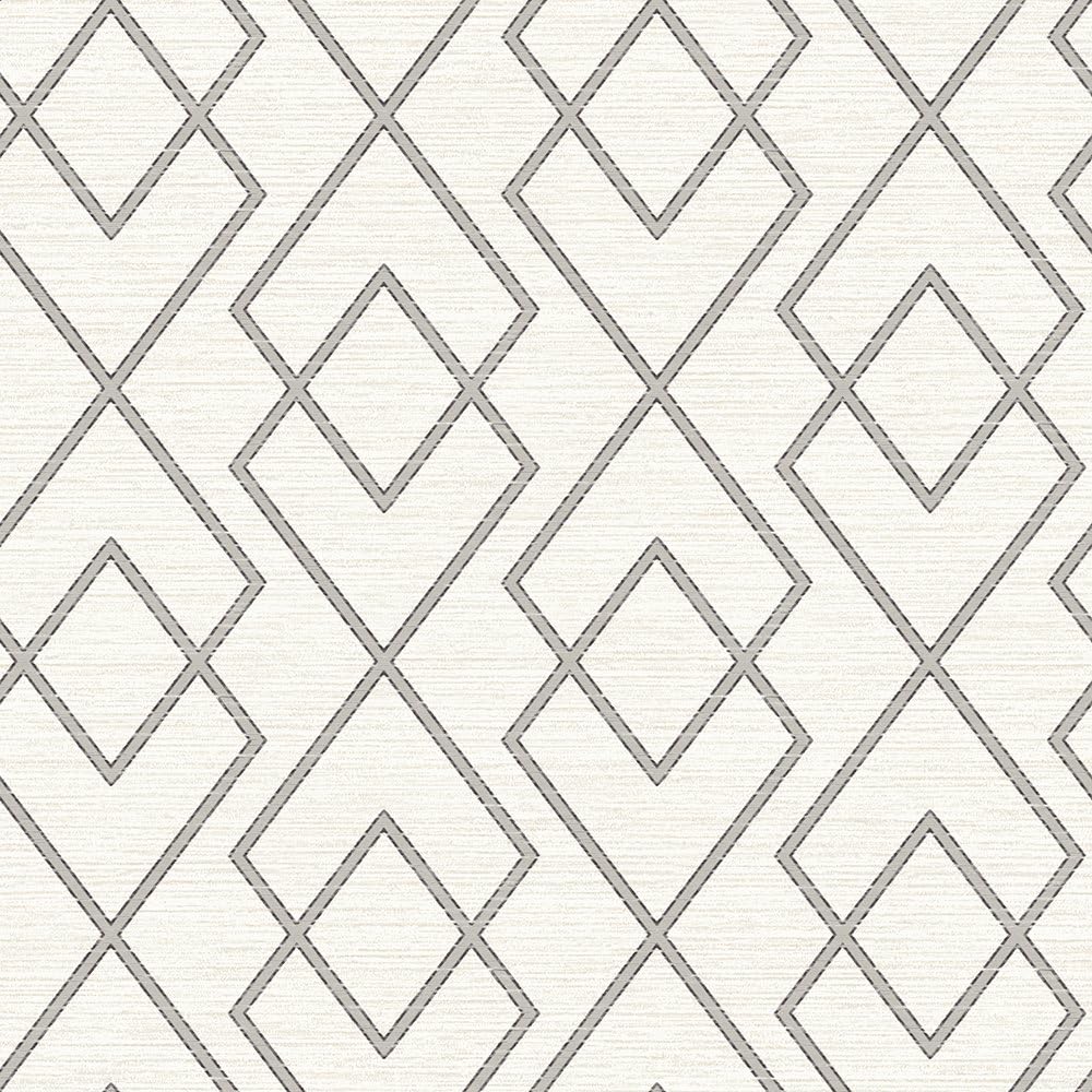 Chesapeake 3115-12425 Blaze Trellis Wallpaper, Cream