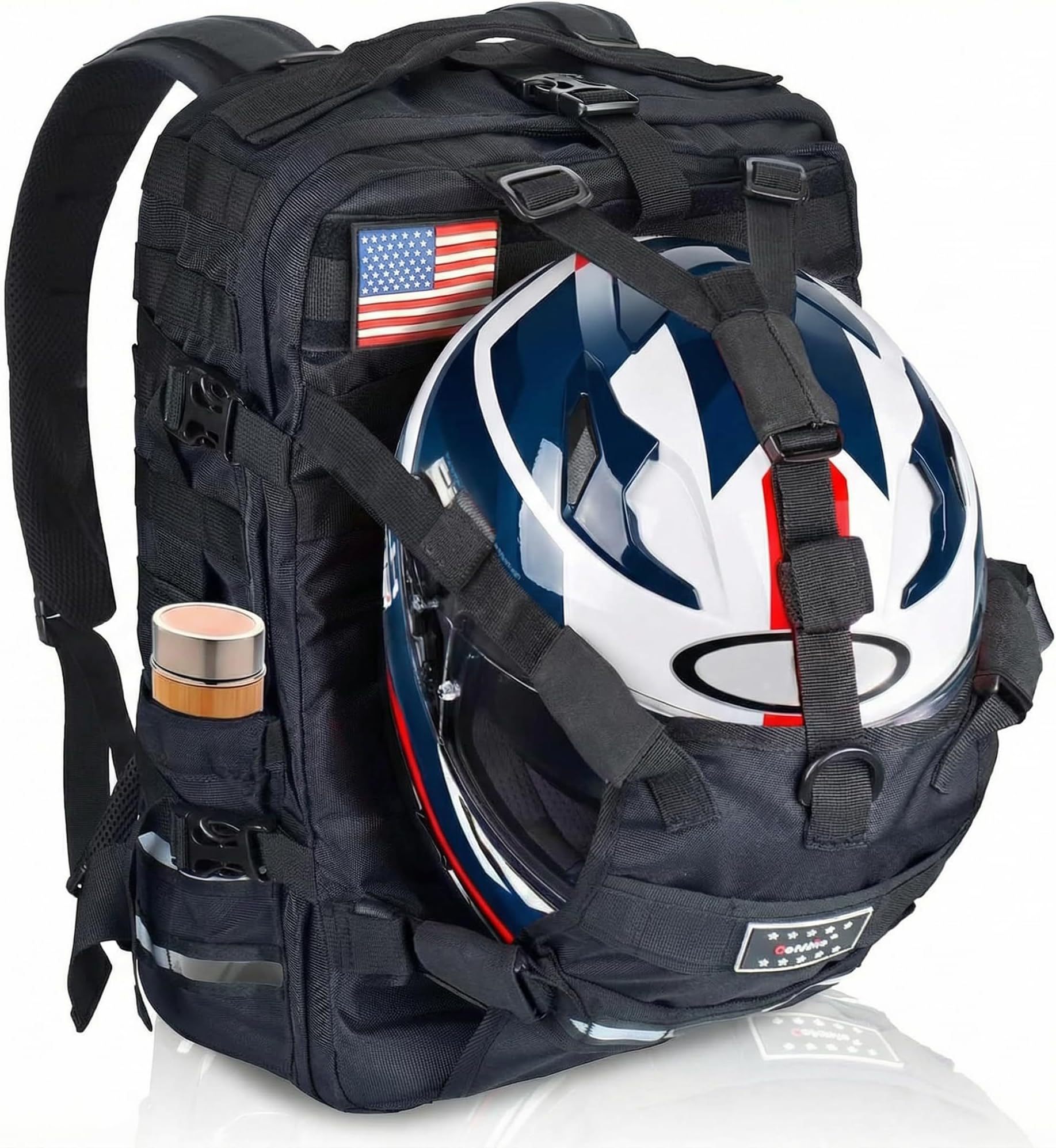 Waterproof 26L Molle Motorcycle Helmet Holder/Cycling Helmet Storage/Hiking Helmetcatch Bag/Backpack