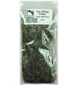 Hareline Ice Wing Fiber Gray Minnow