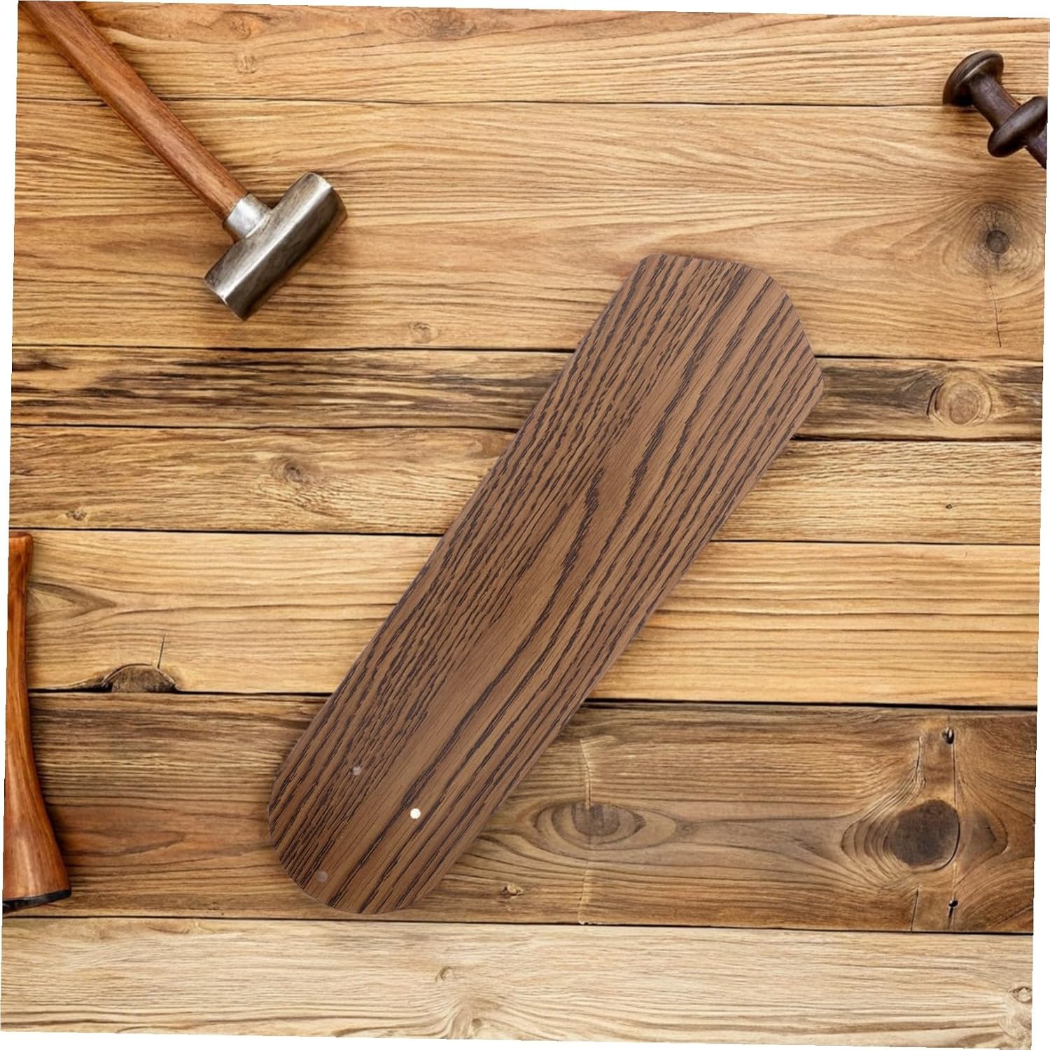 Wood Grain Plastic Ceiling Fan Replacement Blade Aerodynamic Streamlined Design Fit Lightweight Fan Part for Quiet Indoor Airflow Enhancement