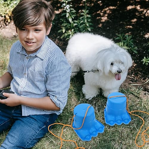 Miniatura 4 de 2 unids pies grandes zancos deportes al aire libre juguete niño niños caminar juguete monstruo pies zancos juguete hinchable niño zancos niños