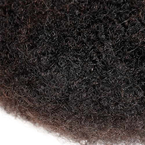 Miniatura 4 de Style Icon - 3 paquetes estilo Afro, cabello humano rizado, natural negro, trenzado. Extensiones de pelo rizado de cabello humano, para rastas