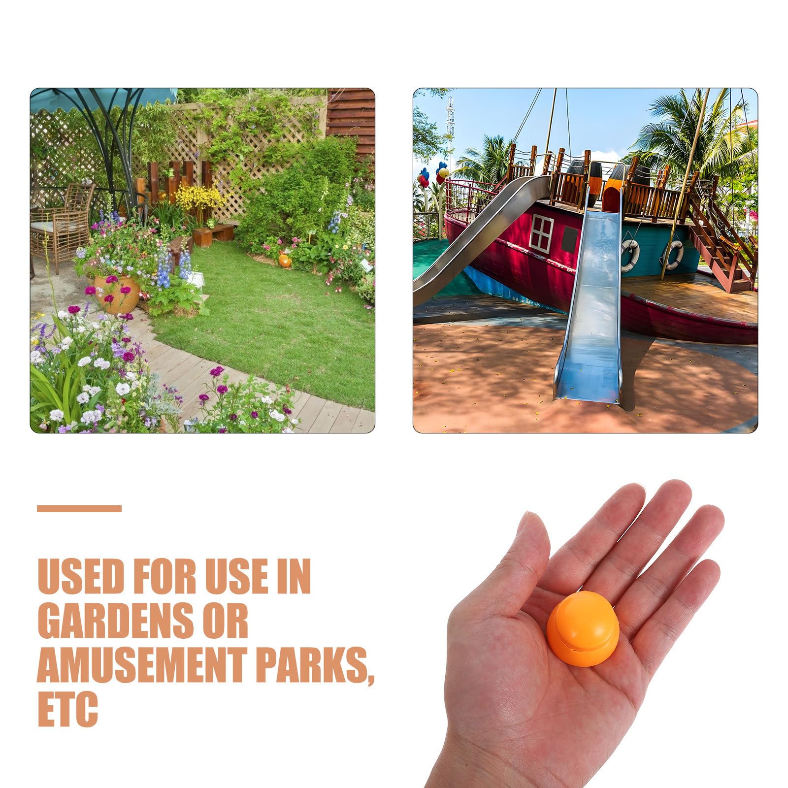 UPKOCH Tappi di Sicurezza per Bulloni Parco Giochi, Copridadi in Plastica Arancione, Set da 10 Pezzi, Protezione Attrezzature Bambini per Scivoli e Altalene All'aperto
