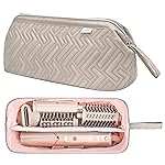 Leudes Hair Tools Travel Bag for Shark Flexstyle Carrying Case Portable Shark Hair Air Wrap Dryer Case Waterproof Dustproof Flat Curling Iron Travel Organizer (Camel)