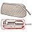 Leudes Hair Tools Travel Bag for Shark Flexstyle Carrying Case Portable Shark Hair Air Wrap Dryer Case Waterproof Dustproof Flat Curling Iron Travel Organizer (Camel)