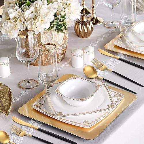 Miniatura 126 de Mirror Silver - Juego de cubiertos multicolor de acero inoxidable de 20 piezas, acabado satinado, servicio para 4, hogar y restaurante, apto