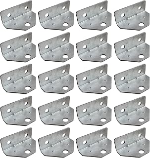 20 Pack Swivel Top Angle Bracket Bolster Bunk Board Adjustable for Boat Pontoon Trailer (20)