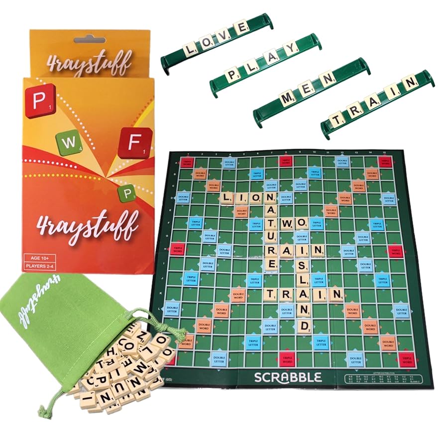 Amazon | 4raystuff スクラブル ボードゲーム ワードゲーム 大人