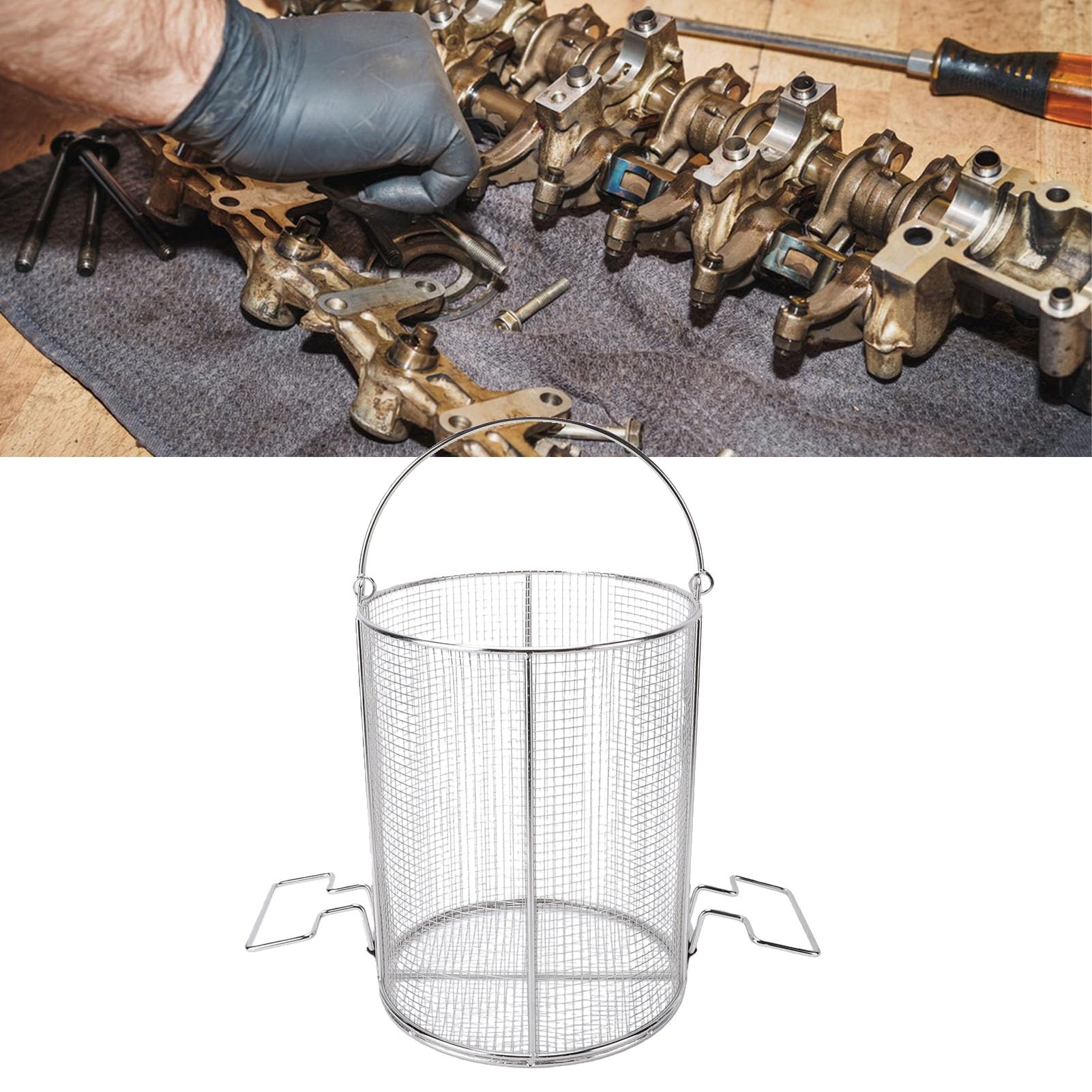 Cesta Coladora para Lavadora de Piezas de 5 Galones