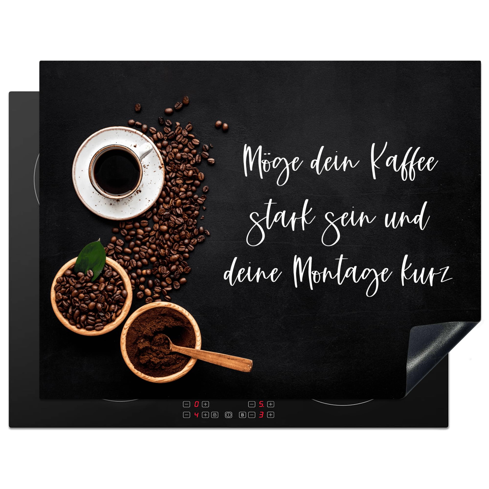 KitchenYeah© Induction Hob Protector Mat 23.2"x30.3" / 77x59 cm Cooker Top Protectors Cover Ceramic Covers Electric Hobs Vinyl Proverbs - Words - Quotes