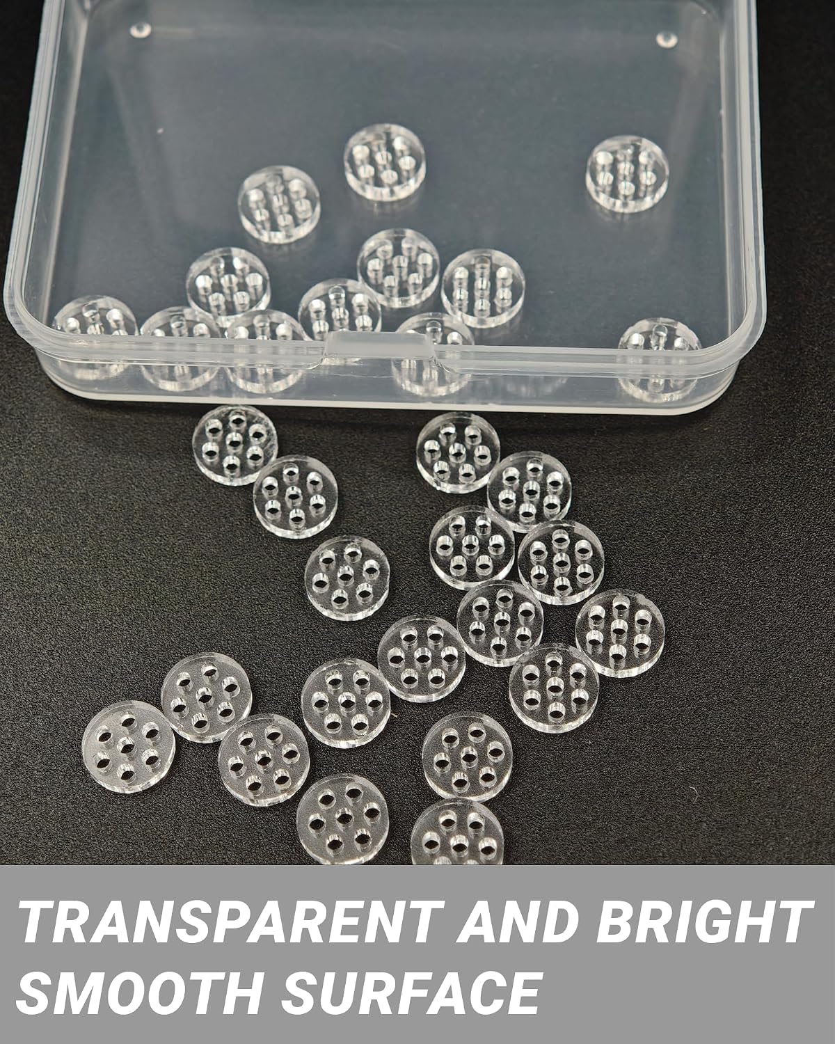 100 Pcs 8mm High Borosilicate Glass Screens for Pipes and Bowls, Glass Screen Filters with 7 Honeycomb Holes, Premium Quality Durable Reusable, Easy to Clean
