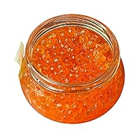 Vista 3 de Alaskan Salmon Roe – Malossol – Naturally Light Salt, Red Caviar, Ikura, Chilled Gourmet Seafood, 4.23 oz 120 g, pack of 2