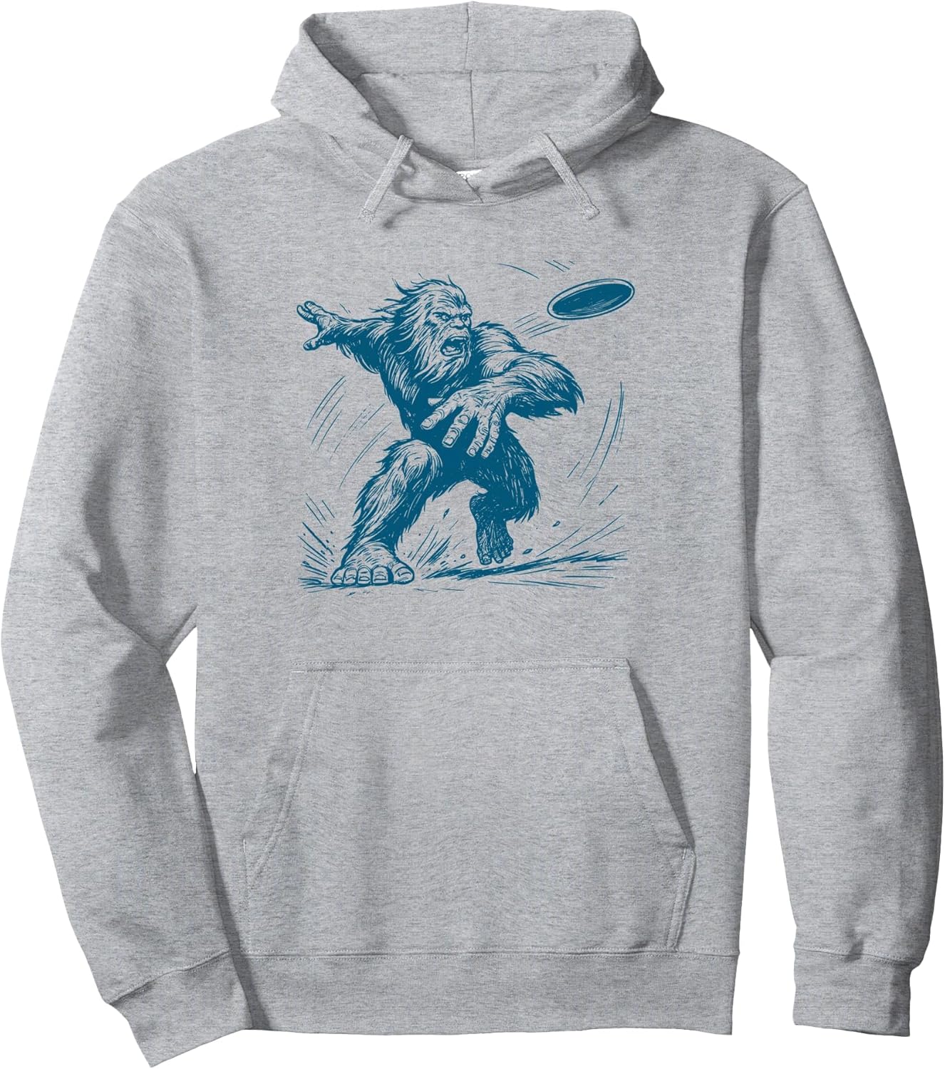 Disc Golf Bigfoot Outdoor Disc Sasquatch Pullover Hoodie