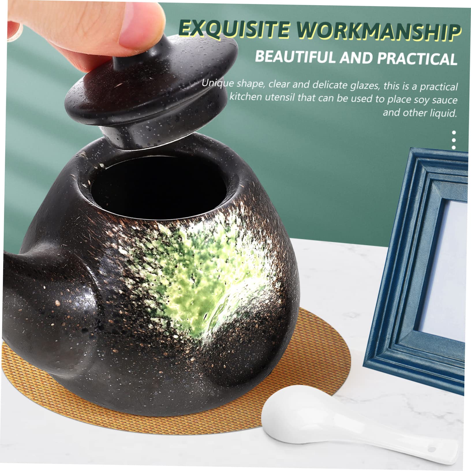 Iplusmile Distributeur De Vinaigre En Céramique - Petit Pot