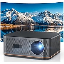 2000 ANSI 4K Decoding Projector with WiFi and Bluetooth, HAPPRUN Movie Home Theater with Auto Focus, 300'' Display for Indoor/Outdoor, Smart Proyector Compatible with Phone/TV Stick/PC/PS5