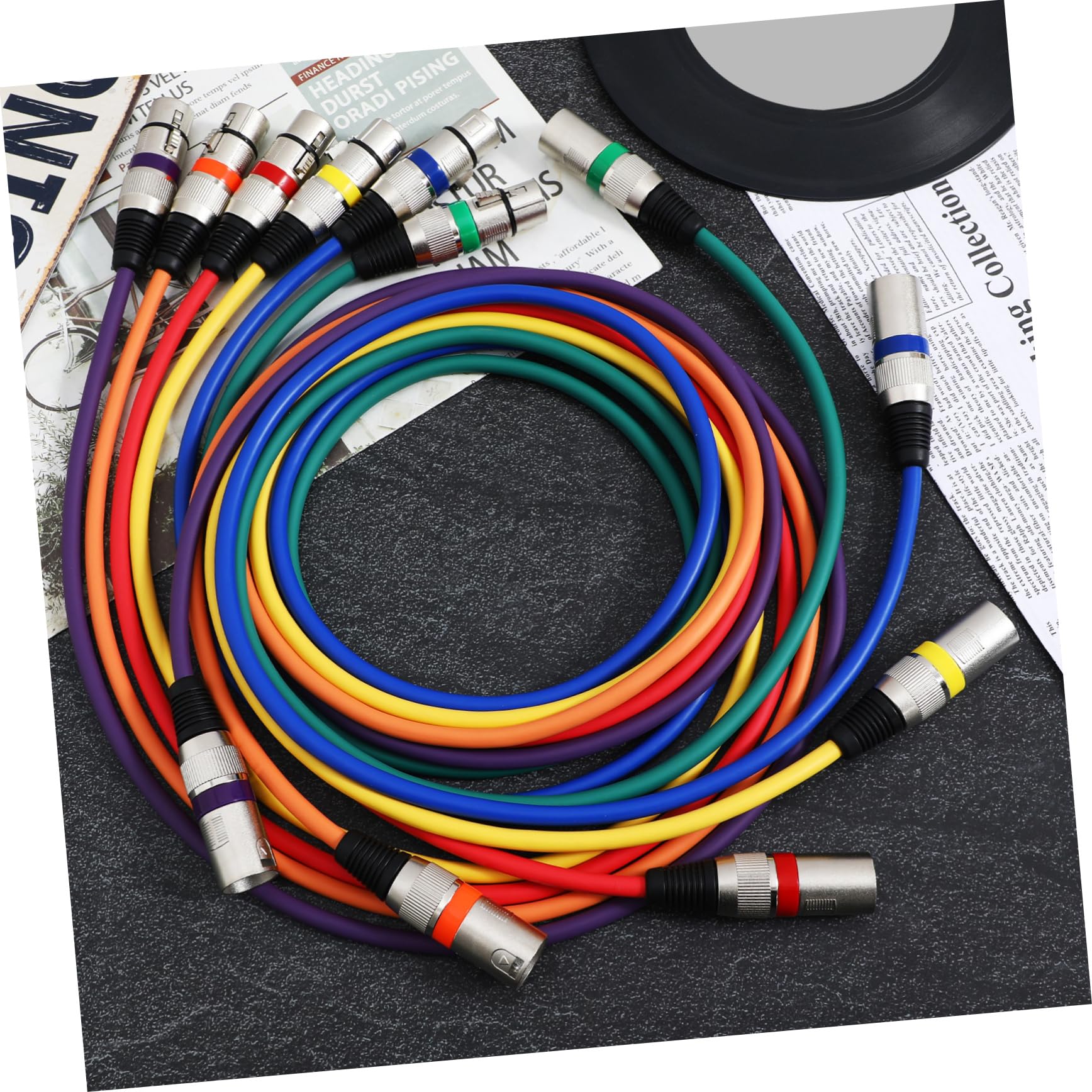 HOMSFOU Xlr Mikrofonkabel Stecker Buchse Kupferleitung Zinklegierung Pvc Stabile Signalübertragung für Lautsprecher