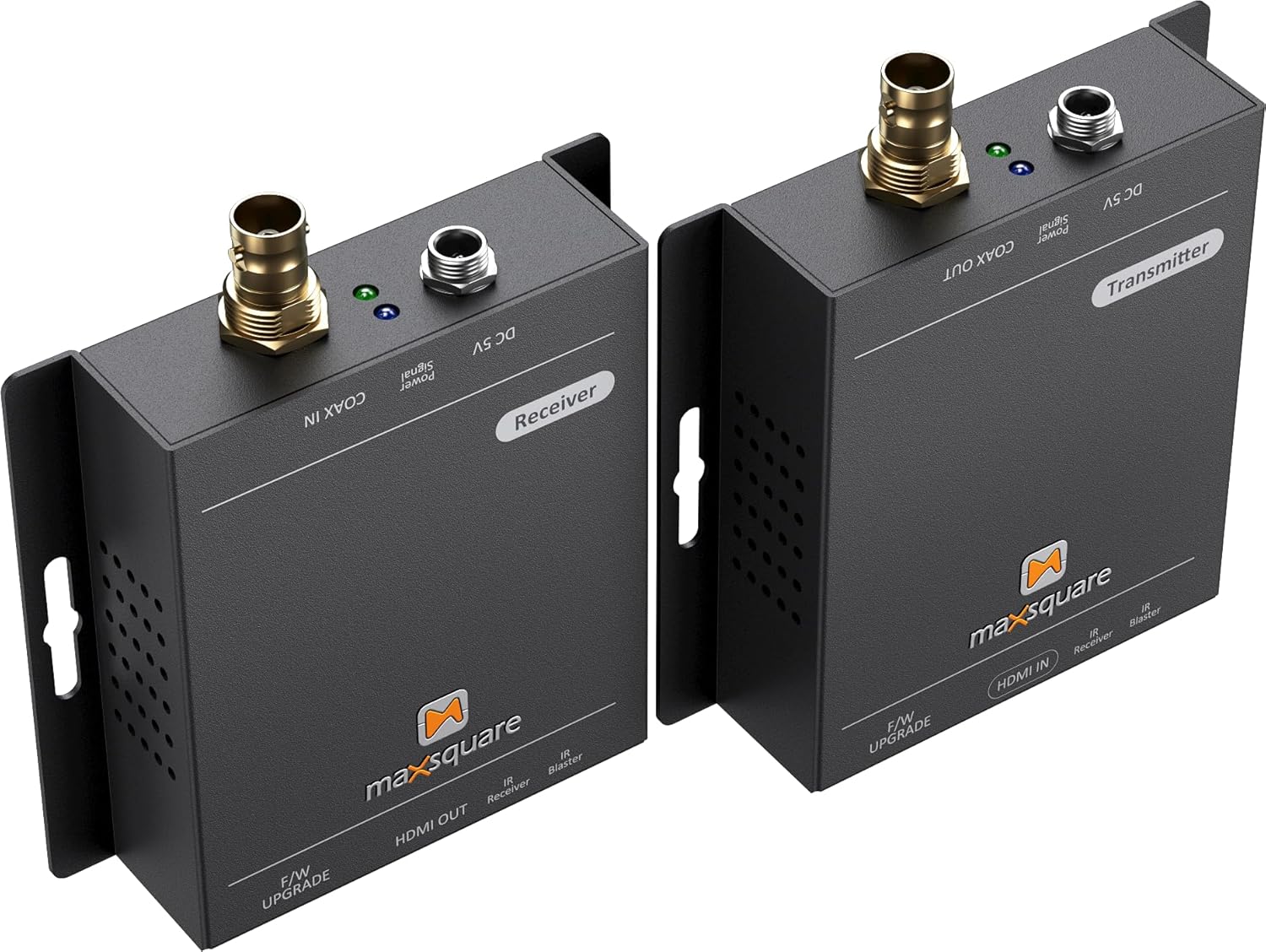 True 4K HDMI Coax Extender Over Single RG59/RG6 Coaxial Cable; 4K2K@60Hz up to 363 ft(110m), Stereo Audio, HDCP 2.2/1.4, Bi-Directional IR Control & EDID Pass-Through,TAA Compliant(MSQ-100E)