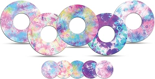 DexStyles - Omnipod - 5 parches adhesivos resistentes a la cáscara, hipoalergénicos, parches transmisores, paquete de 5 unidades Omnipod, Rosado