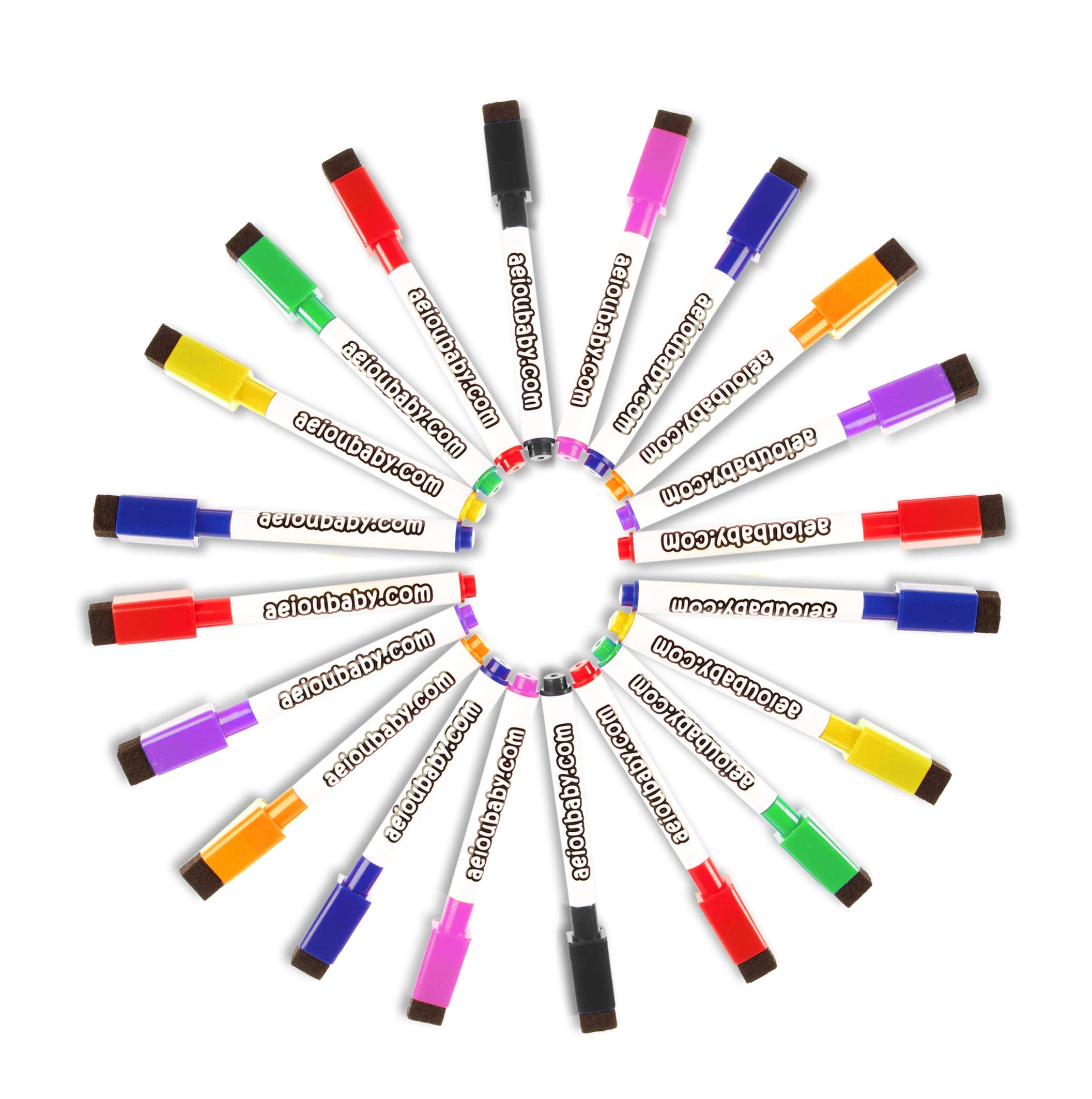 Fundas Reutilizables A4 (36×26 cm) Transparentes | Pack 20 Fundas de Borrado en Seco con 20 Rotuladores, 2 Borradores y 2 Globos | PET Reciclable | Material Escolar para Aula y Casa