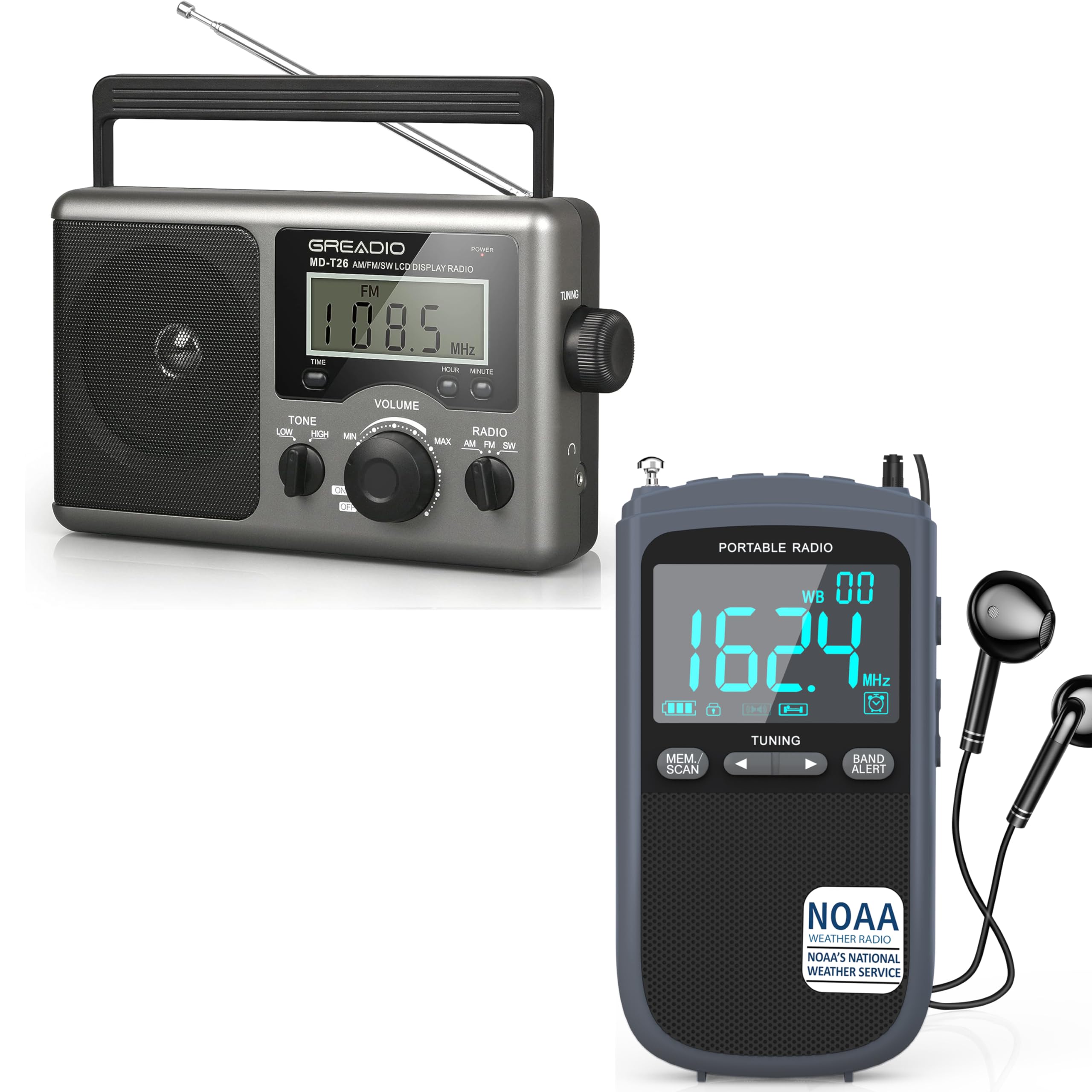 Amazon.com: Greadio Emergency Weather Radio - AM/FM & Shortwave