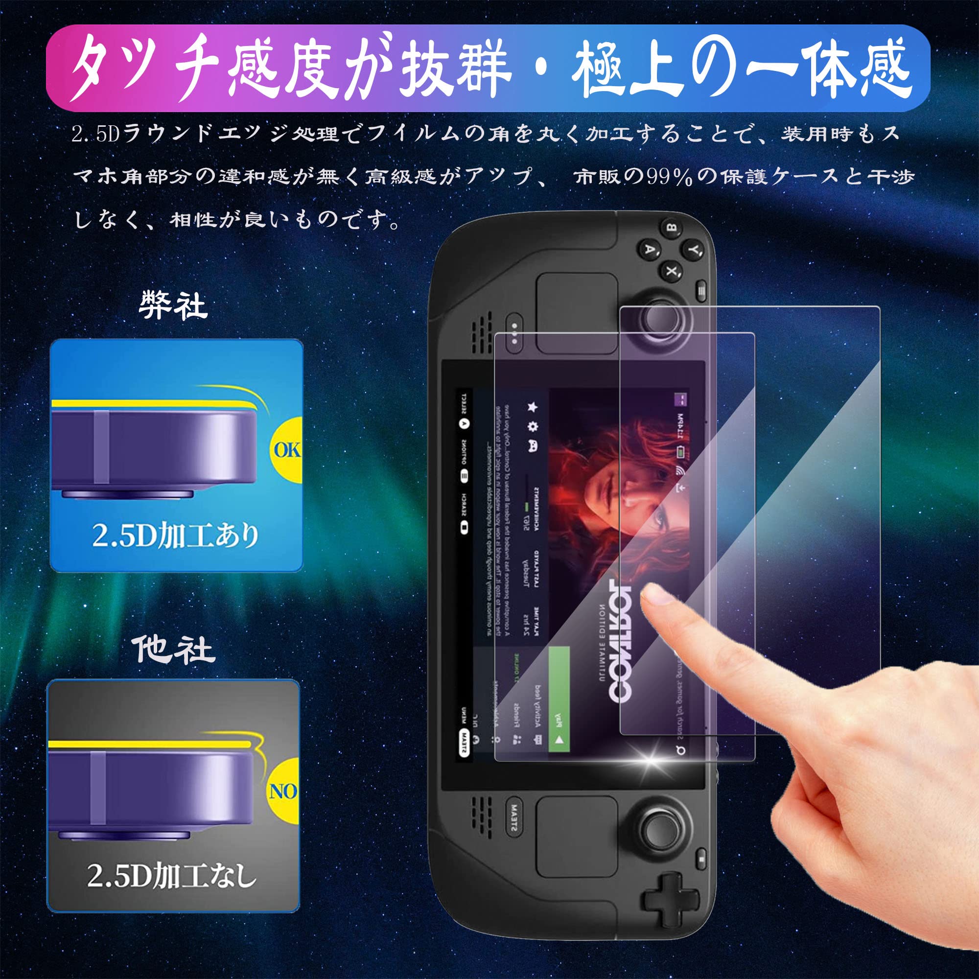 Amazon.co.jp: 【 ブルーライトカット 】【2枚セット】For Valve