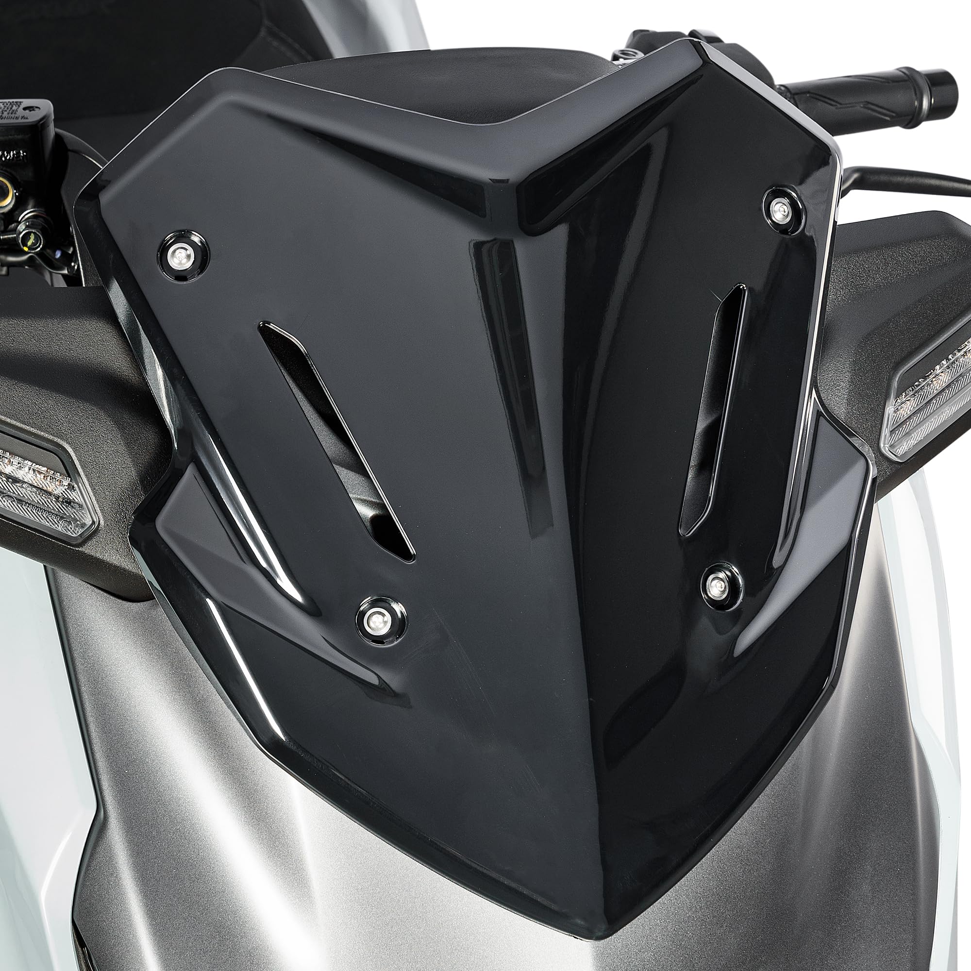 Deflector de viento para motocicleta XMAX300 2025 2026 Xmax 300 delantero viento escudo protector de parabrisas deflector (negro)